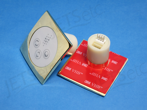 KEYPAD 3-TOUCH VARIABLE SQUARE, BRASS             